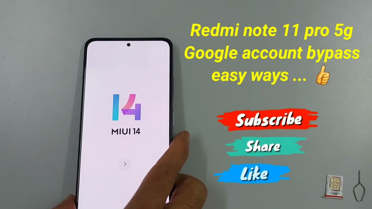 Redmi Note 11 Pro 5G Frp Bypass Miui14 Redmi Note 11 Pro 5G Frp Bypass Miui14