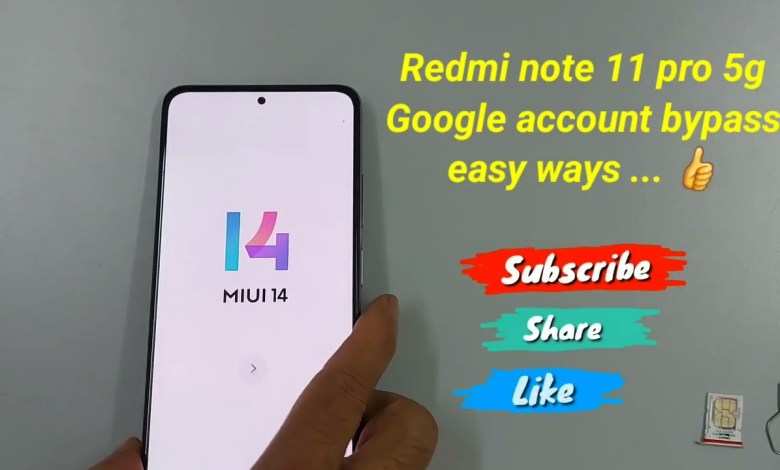 Redmi Note 11 Pro 5G Frp Bypass Miui14 Redmi Note 11 Pro 5G Frp Bypass Miui14