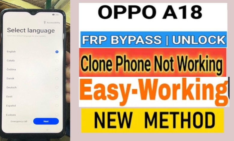 Oppo A18 FRP Bypass Android 13 | New Trick| Without pc Oppo A18 FRP Bypass Android 13 | New Trick| Without pc