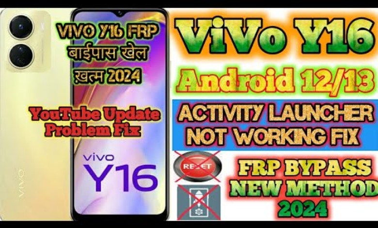 Vivo Y16 Frp Bypass || New Solution 2024 || Activity Vivo Y16 Frp Bypass || New Solution 2024 || Activity
