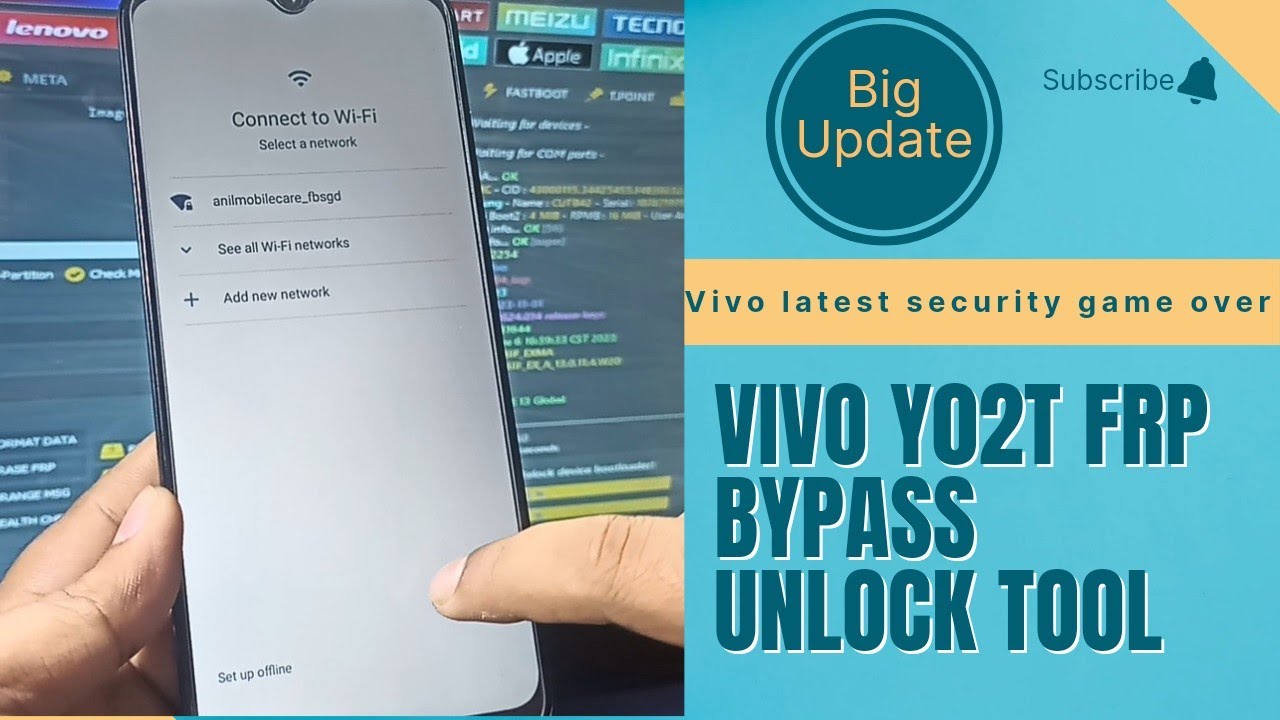 Vivo Y02t FRP Bypass unlock Tool | Vivo MTK Latest Vivo Y02t FRP Bypass unlock Tool | Vivo MTK Latest