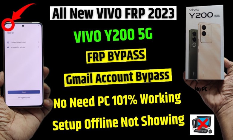 VIVO Y200 Frp Unlock | Android 13 | All VIVO Android 13 VIVO Y200 Frp Unlock | Android 13 | All VIVO Android 13