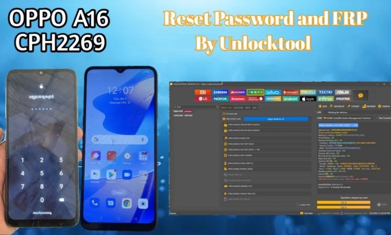 OPPO A16 CPH2269 Reset Password And FRP By Unlock Tool OPPO A16 CPH2269 Reset Password And FRP By Unlock Tool