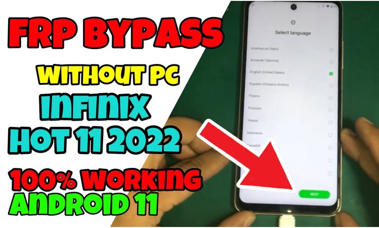Infinix Hot 11 2022 Frp Bypass Without PC Infinix Hot 11 2022 Frp Bypass Without PC