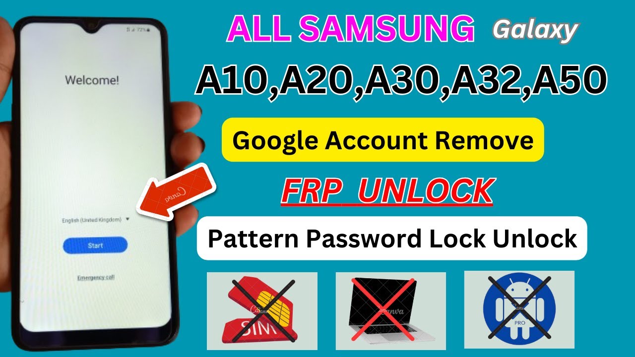Samsung A1O/A20/A30/A32/A50 FRP Bypass | Google Samsung A1O/A20/A30/A32/A50 FRP Bypass | Google