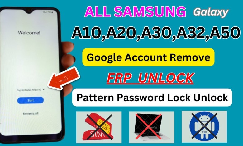 Samsung A1O/A20/A30/A32/A50 FRP Bypass | Google Samsung A1O/A20/A30/A32/A50 FRP Bypass | Google