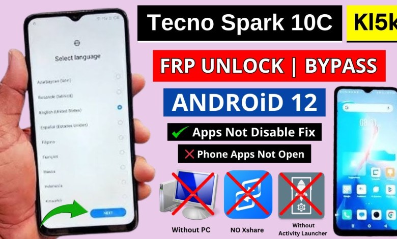 Unlock Tecno Spark 10c FRP Lock on Android 12 | No Computer Needed | Explore How Unlock Tecno Spark 10c FRP Lock on Android 12 | No Computer Needed | Explore How