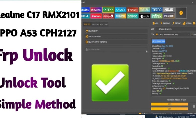 Realme C17 ( RMX2101 ) Frp Unlock Tool || OPPO CPH A53 Realme C17 ( RMX2101 ) Frp Unlock Tool || OPPO CPH A53