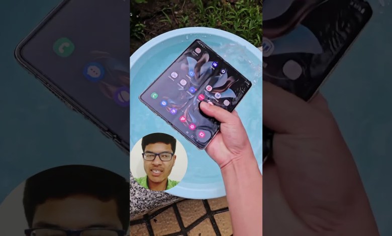 Samsung Z fold waterproof testing @techyakush Samsung Z fold waterproof testing @techyakush