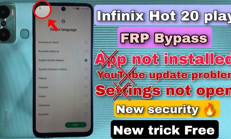 Unlock the Infinix HOT 20 20play 20s FRP Lock with this New Method! | Discover the Infinix Hot 20’s FRP Bypass Trick Unlock the Infinix HOT 20 20play 20s FRP Lock with this New Method! | Discover the Infinix Hot 20’s FRP Bypass Trick