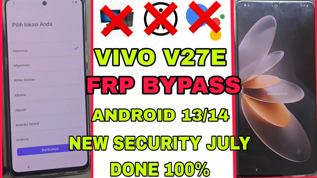 VIVO V27E FRP BYPASS ANDROID 13/14 | GOOGLE ACCOUNT VIVO V27E FRP BYPASS ANDROID 13/14 | GOOGLE ACCOUNT