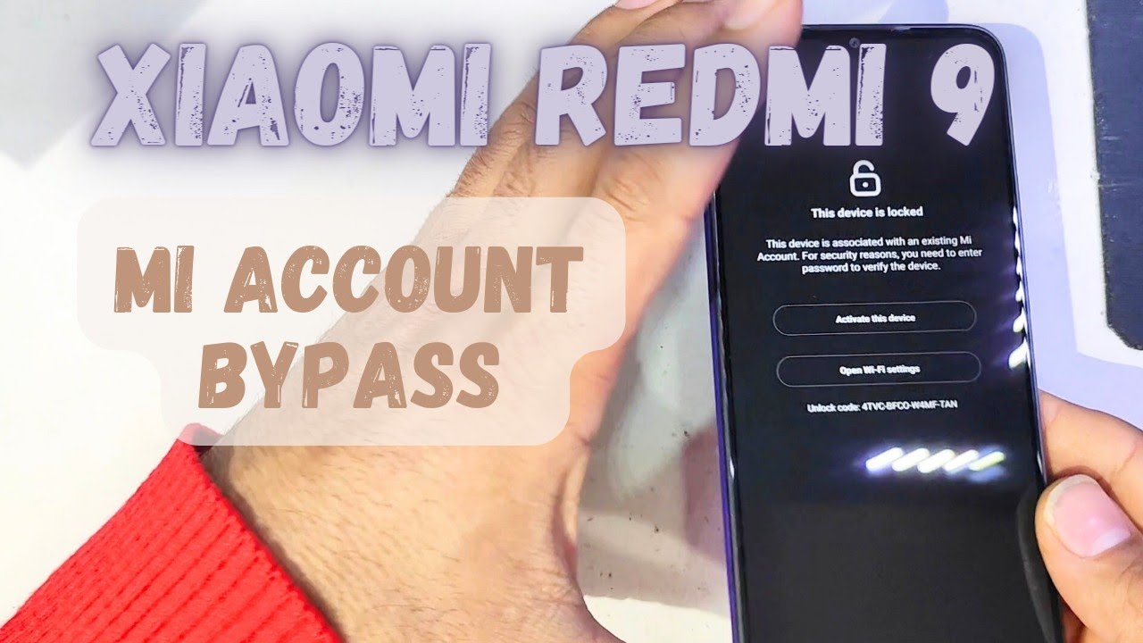 Xiaomi redmi 9 mi account bypass and remove frp Xiaomi redmi 9 mi account bypass and remove frp