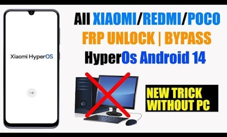AlL Xiaomi HyperOS (FRP) Google lock bypass without pc AlL Xiaomi HyperOS (FRP) Google lock bypass without pc