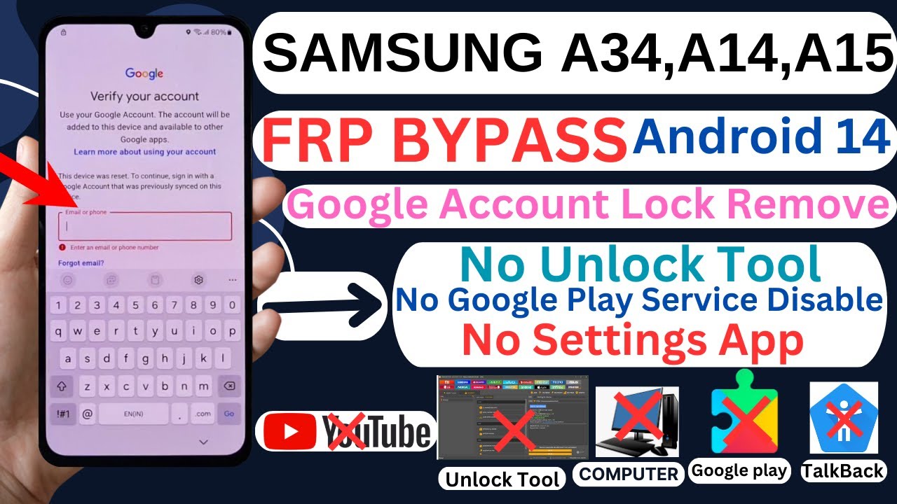Unlocking Samsung Galaxy A34 5G/A14/A15: Is FRP Bypass Possible on Android 14? Unlocking Samsung Galaxy A34 5G/A14/A15: Is FRP Bypass Possible on Android 14?
