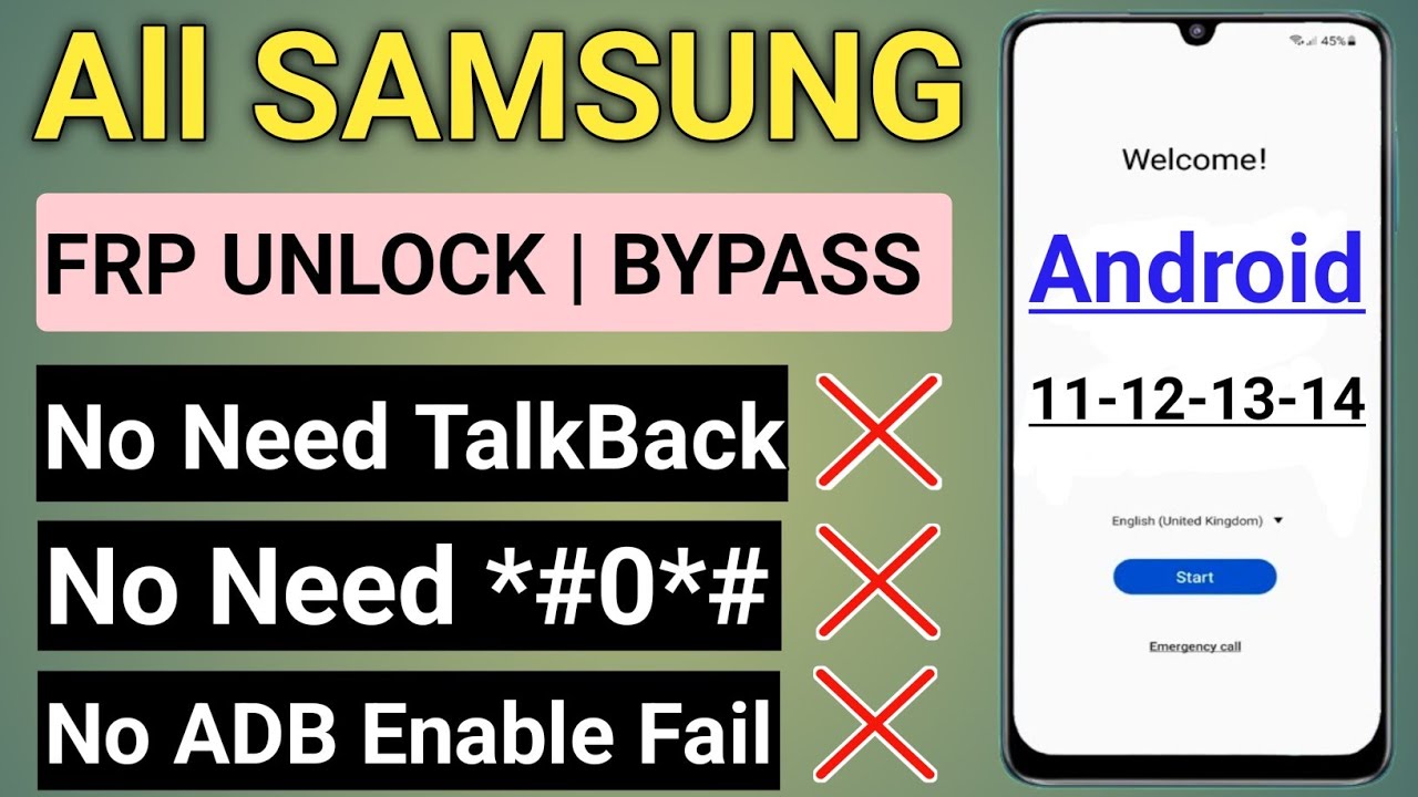 Unlock Samsung FRP for Android 11, 12, 13, 14 in 2025 – No more waiting! Unlock Samsung FRP for Android 11, 12, 13, 14 in 2025 – No more waiting!
