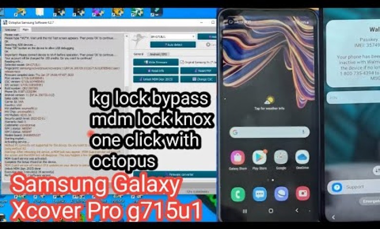 samsung Galaxy Xcover Pro g715u1 kg lock mdm lock knox samsung Galaxy Xcover Pro g715u1 kg lock mdm lock knox