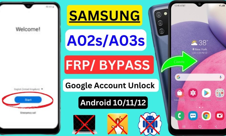 Samsung A02s/A03s Google Account Remove || FRP Samsung A02s/A03s Google Account Remove || FRP