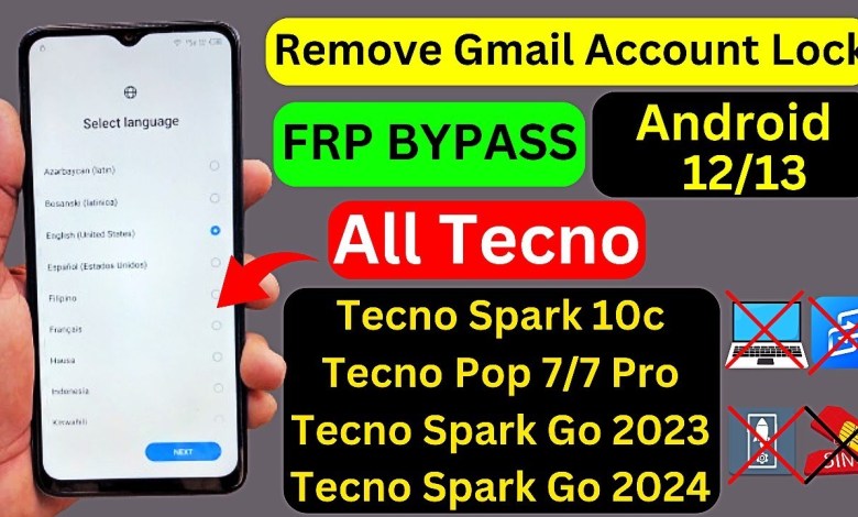 All Tecno Android 12/13 Frp Bypass | Tecno Spark 10c All Tecno Android 12/13 Frp Bypass | Tecno Spark 10c