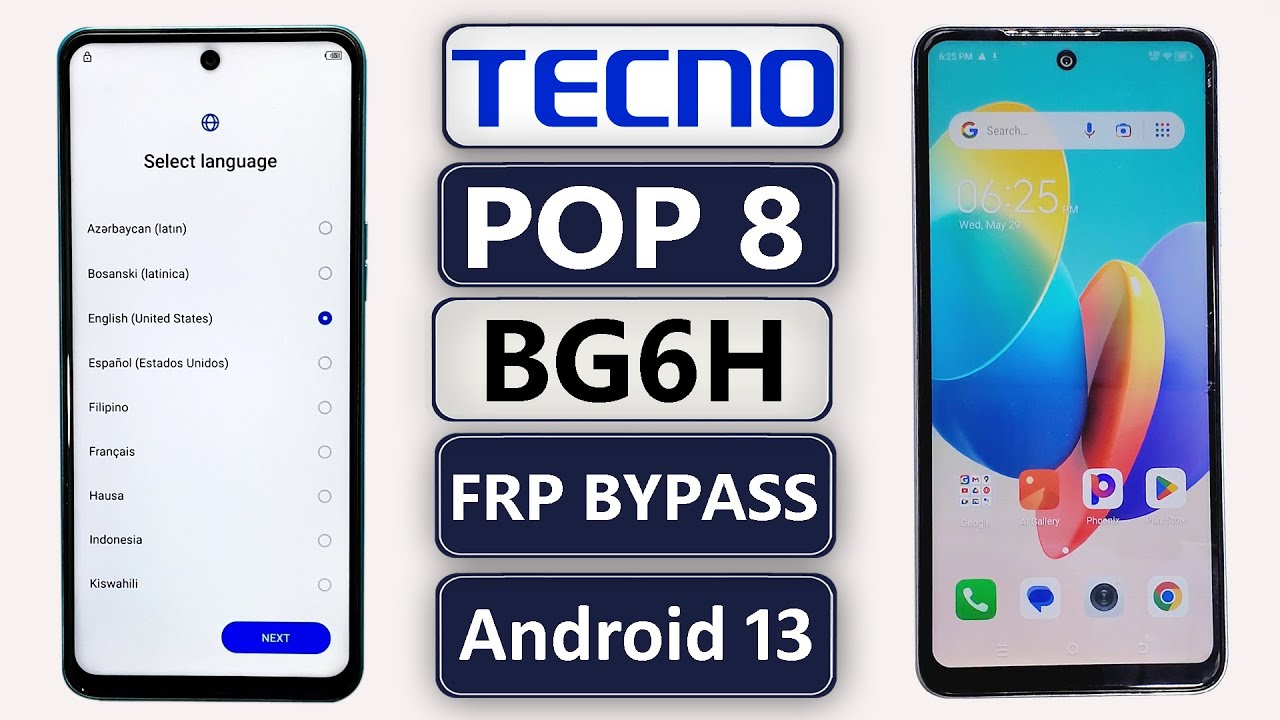 TECNO POP 8 (BG6H) FRP BYPASS ANDROID 13 TECNO POP 8 TECNO POP 8 (BG6H) FRP BYPASS ANDROID 13 TECNO POP 8