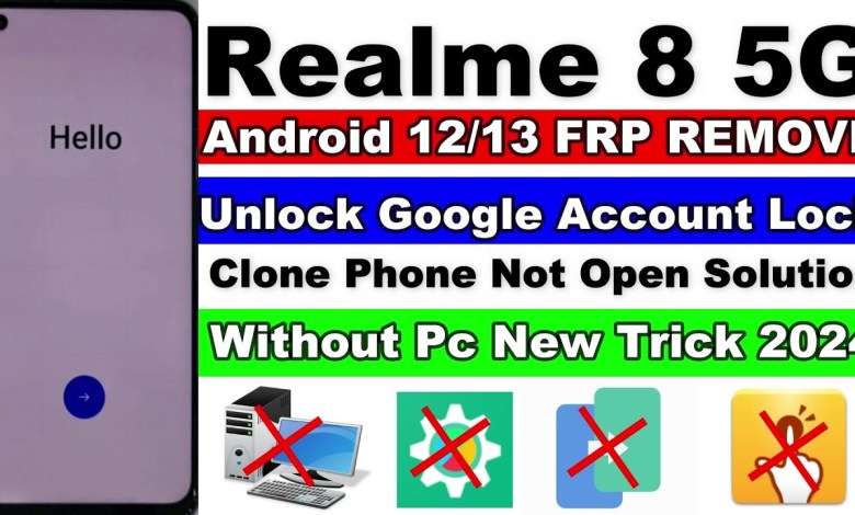 Realme 8 5G FRP/Google Account Lock Remove Android Realme 8 5G FRP/Google Account Lock Remove Android