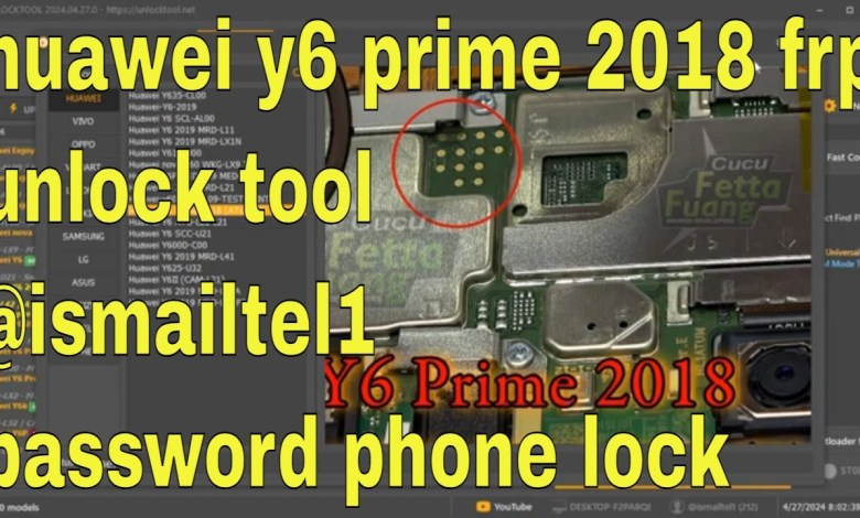 huawei y6 prime 2018 frp unlock tool @ismailtel1 huawei y6 prime 2018 frp unlock tool @ismailtel1