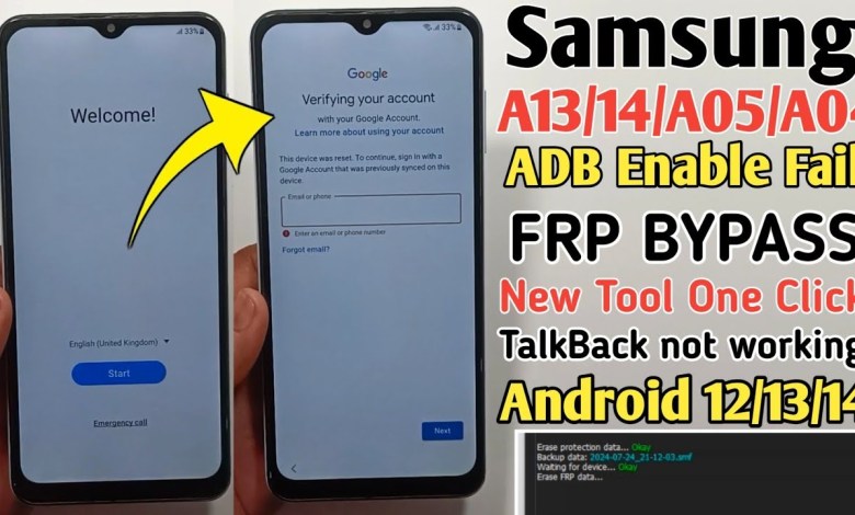 Samsung A13 FRP Bypass Android 13 Fixed ADB Fail Samsung A13 FRP Bypass Android 13 Fixed ADB Fail