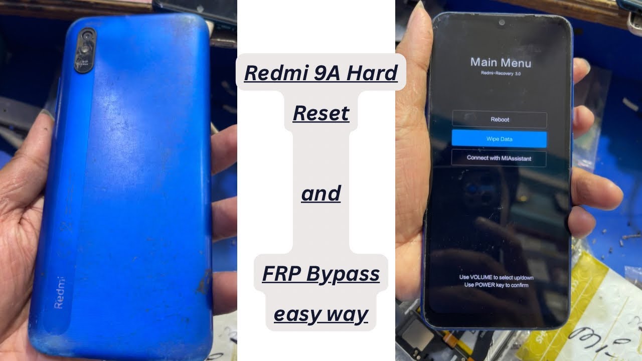 Redmi 9A hard reset and FRP bypass | google account Redmi 9A hard reset and FRP bypass | google account
