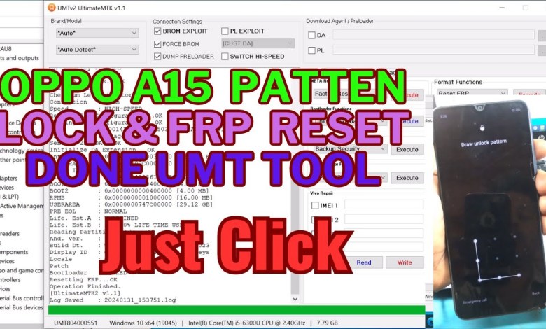 Oppo A15 Patten Lock & Frp Reset Done Just Click Umt Oppo A15 Patten Lock & Frp Reset Done Just Click Umt