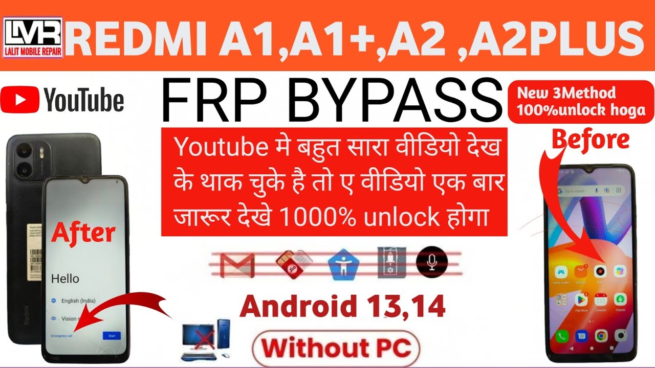 Curious about Redmi A1, A1+A2, A2plus FRP Bypass? Learn How to Bypass Google on Redmi A2 Curious about Redmi A1, A1+A2, A2plus FRP Bypass? Learn How to Bypass Google on Redmi A2