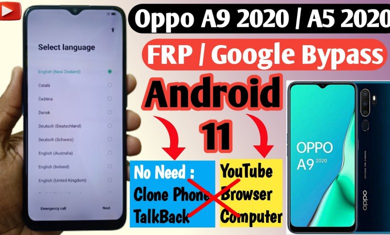 Oppo A9 2020 FRP Bypass Android 11 | Without Computer | Oppo A9 2020 FRP Bypass Android 11 | Without Computer |