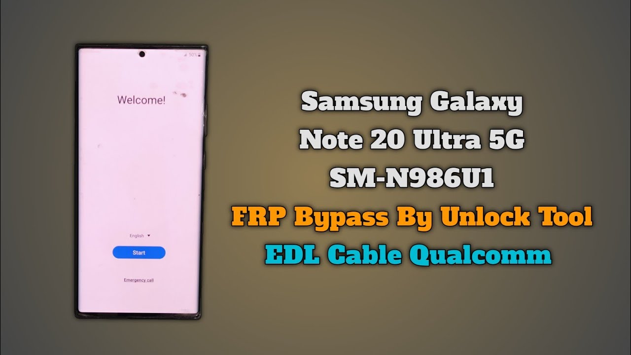 Samsung Galaxy Note 20 Ultra 5G FRP Bypass By Samsung Galaxy Note 20 Ultra 5G FRP Bypass By