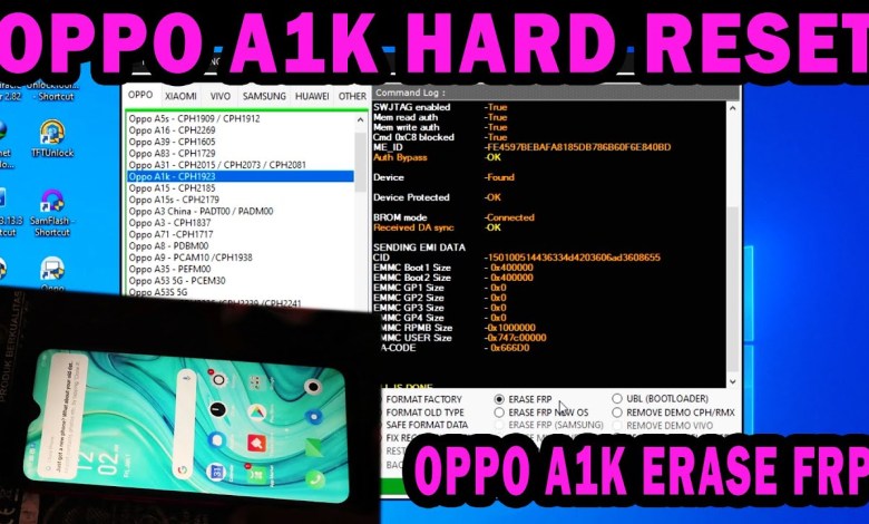 OPPO A1K HARD RESET UNLOCK PASSWORD AND ERASE FRP OPPO A1K HARD RESET UNLOCK PASSWORD AND ERASE FRP