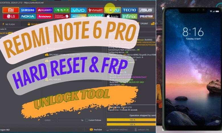 redmi note 6 pro (M1806E7TG) hard reset and frp unlock redmi note 6 pro (M1806E7TG) hard reset and frp unlock