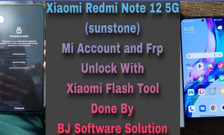 Redmi Note 12 5G (sunstone) Mi Account and Frp Unlock Redmi Note 12 5G (sunstone) Mi Account and Frp Unlock