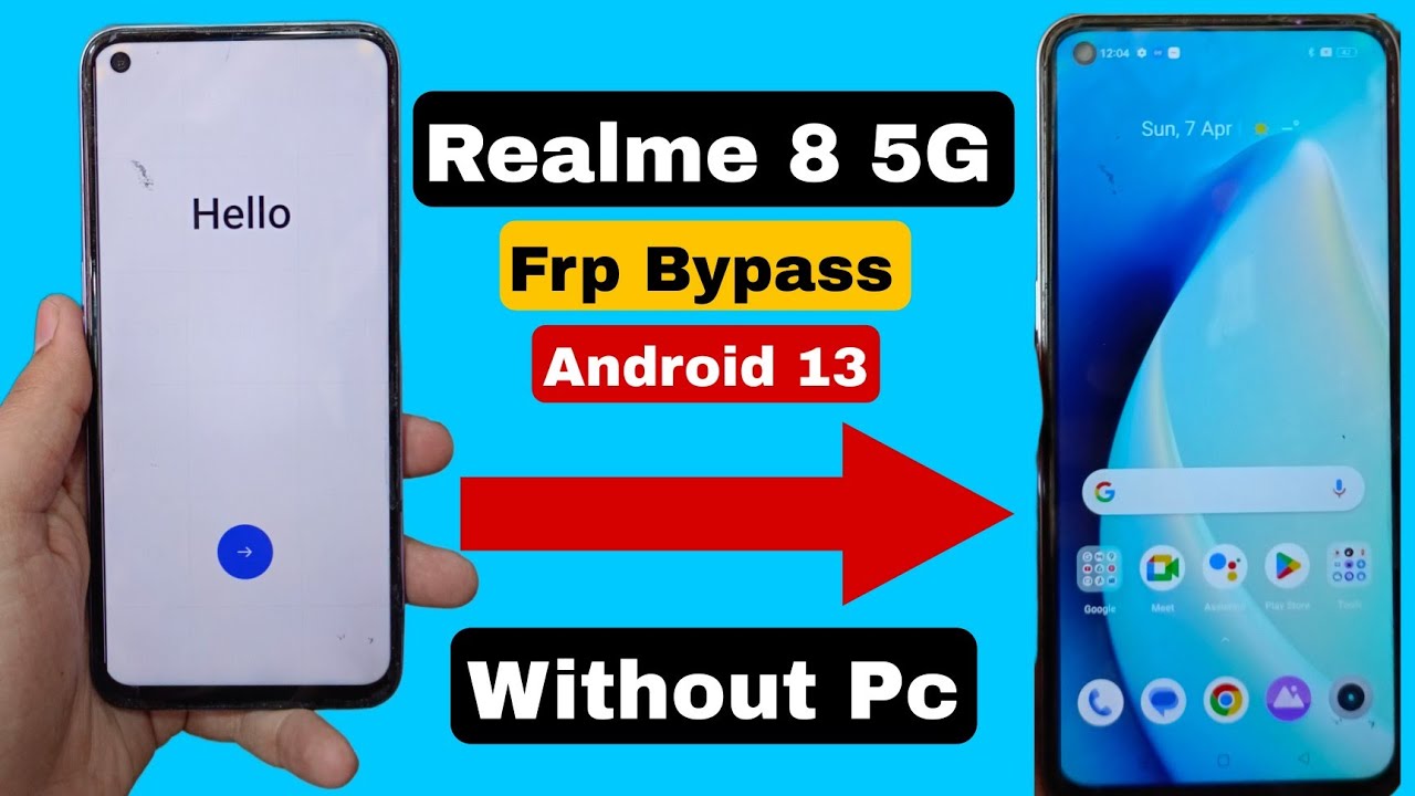 Realme 8/8-5G FRP BYPASS Android 13 (Without pc) Realme Realme 8/8-5G FRP BYPASS Android 13 (Without pc) Realme
