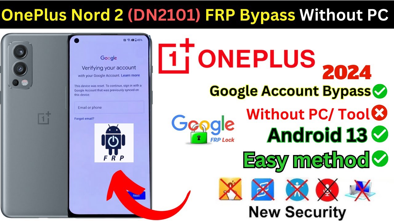 OnePlus Nord 2 5G (DN2101) FRP Bypass Without PC Google OnePlus Nord 2 5G (DN2101) FRP Bypass Without PC Google