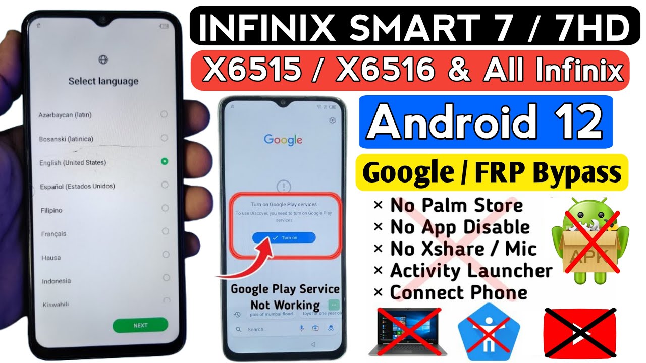 Unlocking Secrets: Bypass FRP on Infinix Smart 7/7 HD Running Android 12 – What You Need to Know! Unlocking Secrets: Bypass FRP on Infinix Smart 7/7 HD Running Android 12 – What You Need to Know!