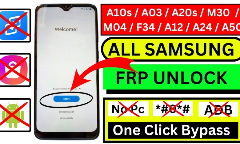 All Samsung A03s/A11/A10s/M04/F34/A20s/A50/A32 FRP All Samsung A03s/A11/A10s/M04/F34/A20s/A50/A32 FRP