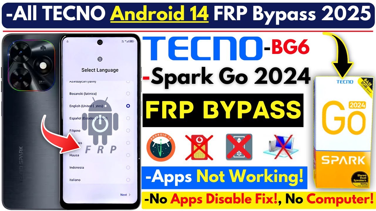 Discover How to Bypass Tecno Spark Go 2024 FRP Without a PC in 2025 Discover How to Bypass Tecno Spark Go 2024 FRP Without a PC in 2025