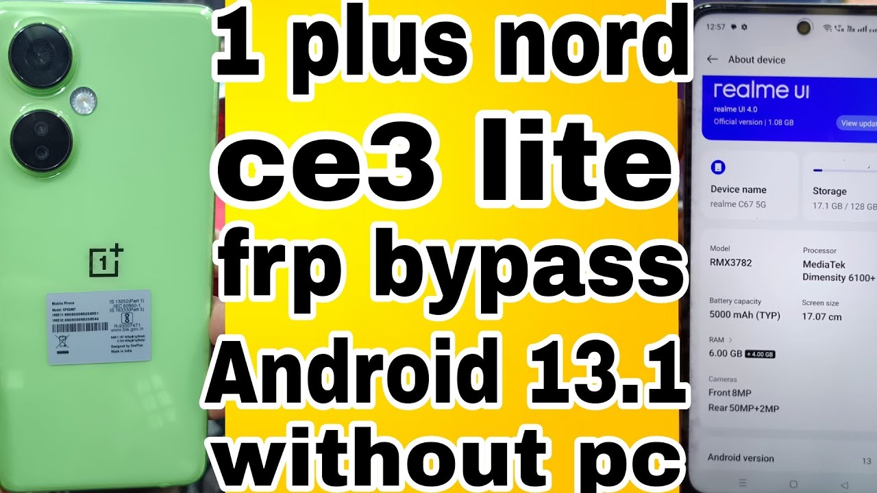 1 plus Nord CE 3lite 5g new model frp bypass Android 13 1 plus Nord CE 3lite 5g new model frp bypass Android 13