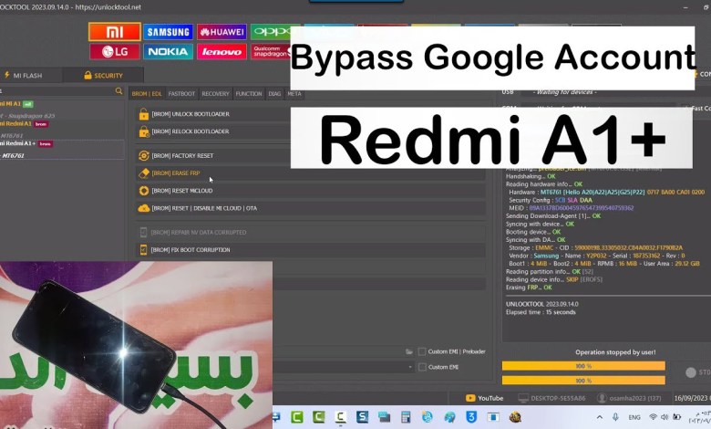 Bypass Google Account Redmi A1 Plus Unlock Tool | FRP Redmi Bypass Google Account Redmi A1 Plus Unlock Tool | FRP Redmi
