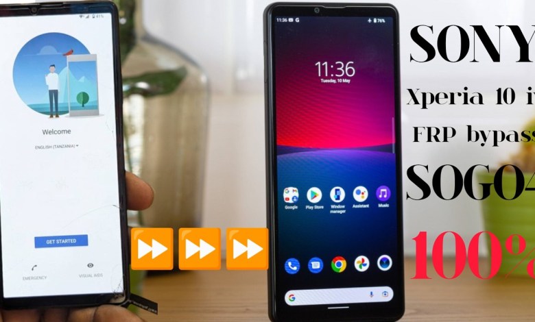SONY Xperia 10 IV SOGO4 Frp bypass SONY Xperia 10 IV SOGO4 Frp bypass
