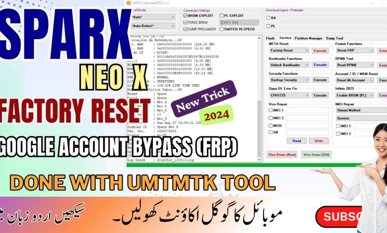 Sparx Neo X FRP Bypass / Unlock And Factory Reset Using Sparx Neo X FRP Bypass / Unlock And Factory Reset Using