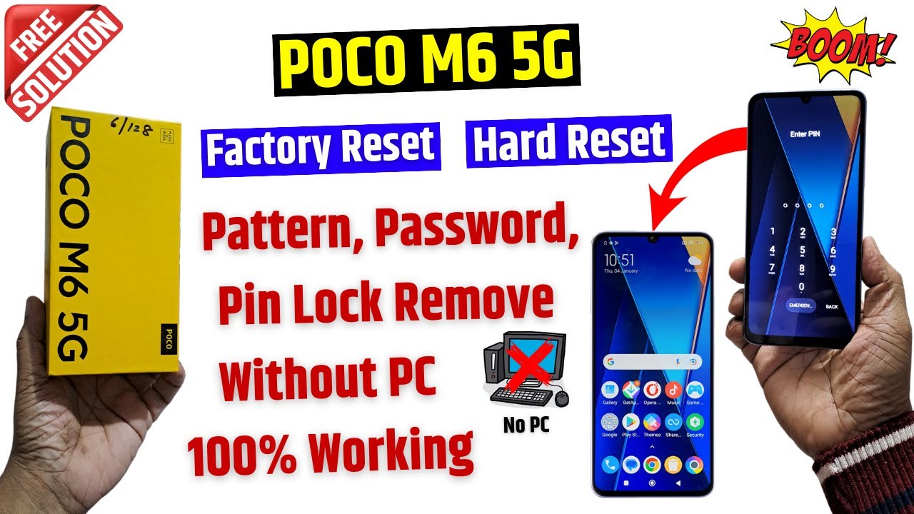 Poco M6 5g unlock – without computer | Poco M6 5g Reset Poco M6 5g unlock – without computer | Poco M6 5g Reset