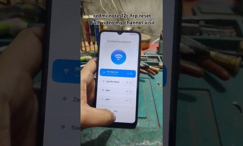 Redmi Note 12c frp bypass #shortvideo #short Redmi Note 12c frp bypass #shortvideo #short