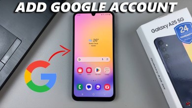 How To Add Google Account To Samsung Galaxy A25 5G How To Add Google Account To Samsung Galaxy A25 5G