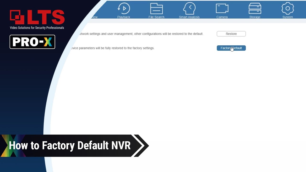 How to Reset Pro-X Devices to Factory Default Settings How to Reset Pro-X Devices to Factory Default Settings