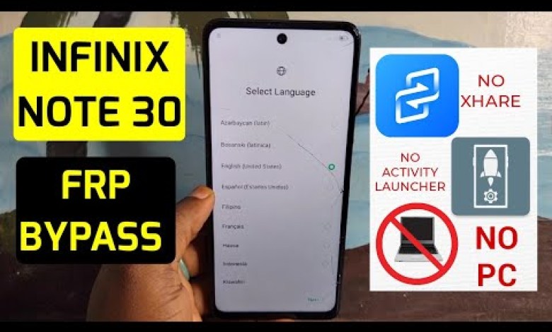 Infinix Hot 30, 30i (X6833B, X6831, X669) Frp Bypass Infinix Hot 30, 30i (X6833B, X6831, X669) Frp Bypass