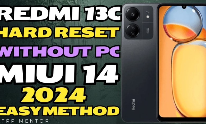 Redmi Mi 13c Hard Reset | How To Remove Screen Lock Redmi Mi 13c Hard Reset | How To Remove Screen Lock