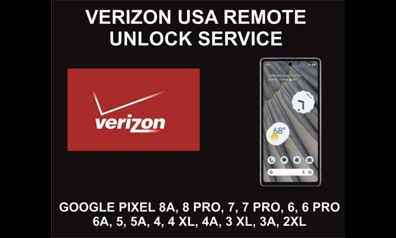 Verizon USA Pixel Remote Unlock Service, Pixel All Verizon USA Pixel Remote Unlock Service, Pixel All